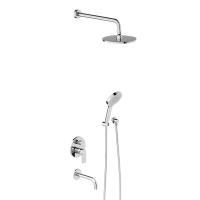 Damixa 947510000 Apollo встраиваемая душевая система с ванно-душевым смесителем и изливом, хром