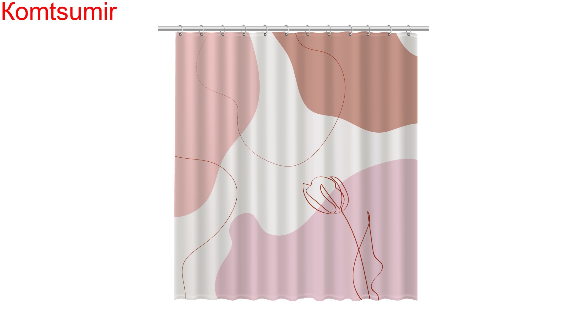 Штора для ванной Fixsen Cream, FX-2514