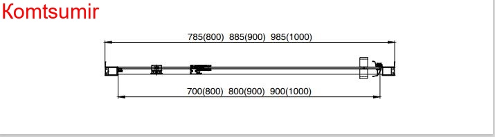 Aquatek Душевая дверь, распашная 200х80, хром