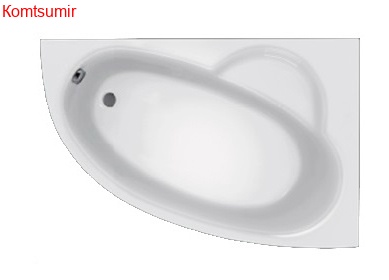 Ванна акриловая Santek Шри-Ланка асимметричная 150х100 левосторонняя белая Ванна акриловая Santek Шри-Ланка асимметричная 150х100 левосторонняя белая