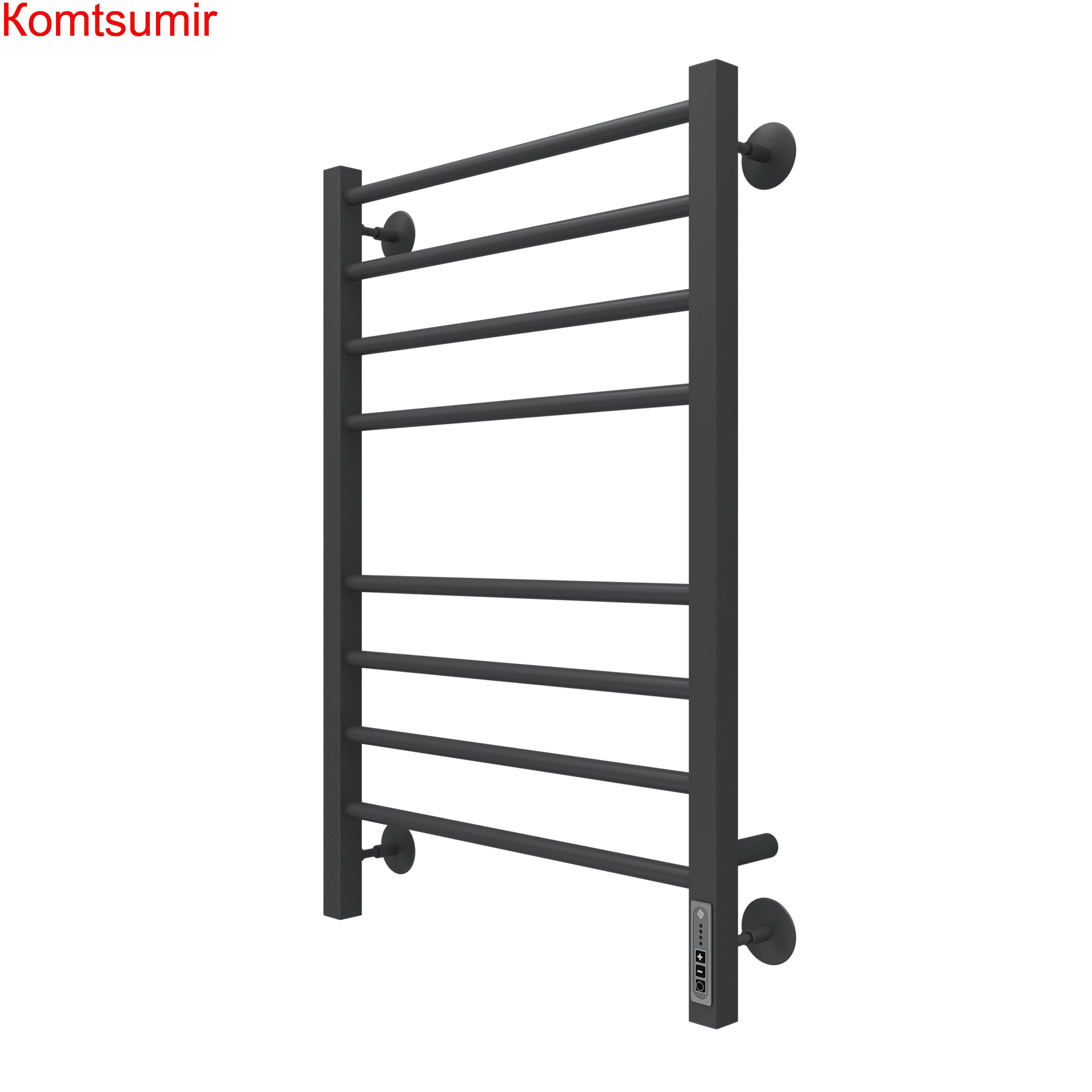 Сицилия П8 500х800 электро КС 9005 матовый  ( new встроен диммер) Полотенцесушитель TERMINUS