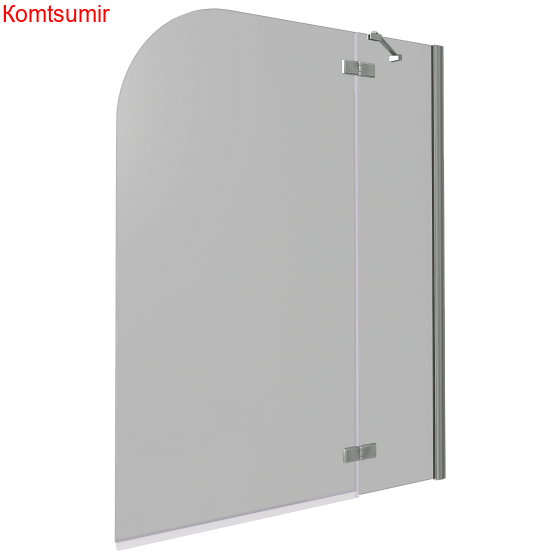 Шторка на ванну жёст. 100х140 Good Door 2Н-100-C-CH Screen ПД00093 распашная