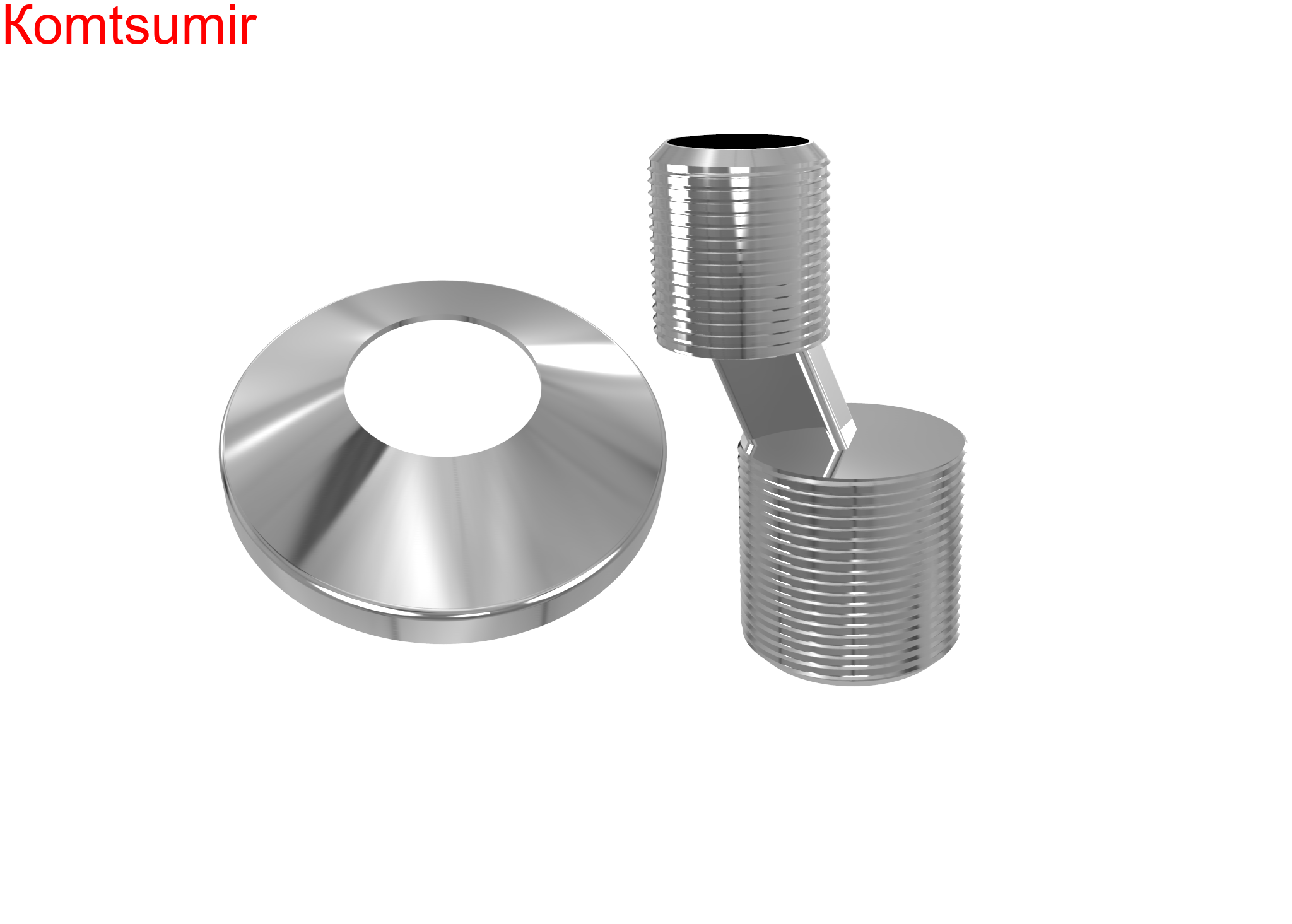 Эксцентрик HP 3/4*1/2  с конич.декор.чашкой