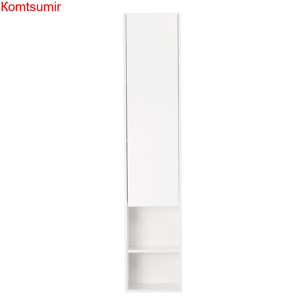 Шкаф подвесной BelBagno с распашной дверцей и открытой полкой, левосторонний KRAFT-1600-1A-SC-BO-L Bianco Opaco