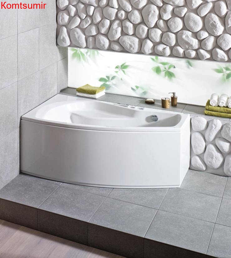 Ванна акриловая Santek Майорка асимметричная 150х90, левосторонняя, белая Ванна акриловая Santek Майорка асимметричная 150х90, левосторонняя, белая