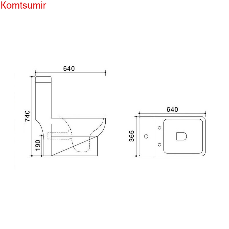 Унитаз-моноблок Azario Zeno 640х365х740 ободковый с сиденьем Slim микролифт (AZ-1169)