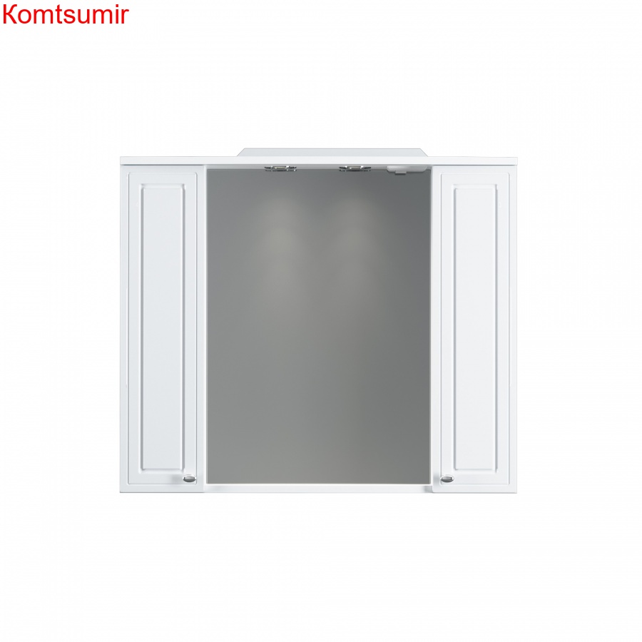 M41MPX0851WG Palace One, зеркало, частично зеркальный шкаф, 85 см, с подсветкой, белый, глянец