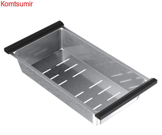 Кухонная мойка ULGRAN Steel 600 x 450 цвет «брашированная сталь»