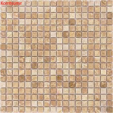 Мозаика Caramelle Mosaic Emperador Light POL 15x15x7