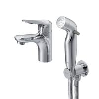 AM.PM F85C03000 Sunny, смеситель для умывальника с гиг.душем, хром, шт