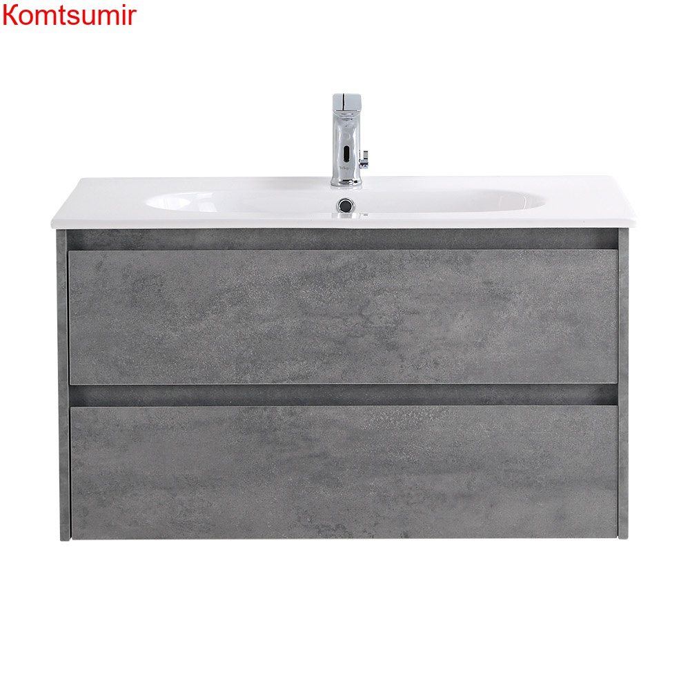 База под раковину подвесная BelBagno KRAFT-1000-2C-SO-CG Cemento Grigio