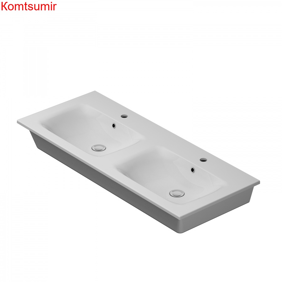 M70AWCD1202WG Spirit V2.0, Раковина мебельная, керамическая, 120 см, встроенная, цвет: белый, глянец