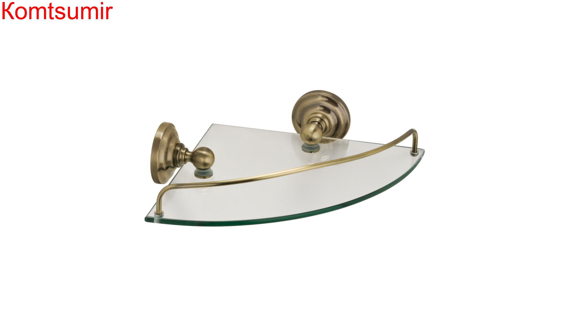 Полка стеклянная угловая Fixsen Retro FX-83803A