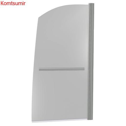 Шторка на ванну жёст. 80х140 Good Door R-HT-80-C-CH Screen ПД00089 распашная