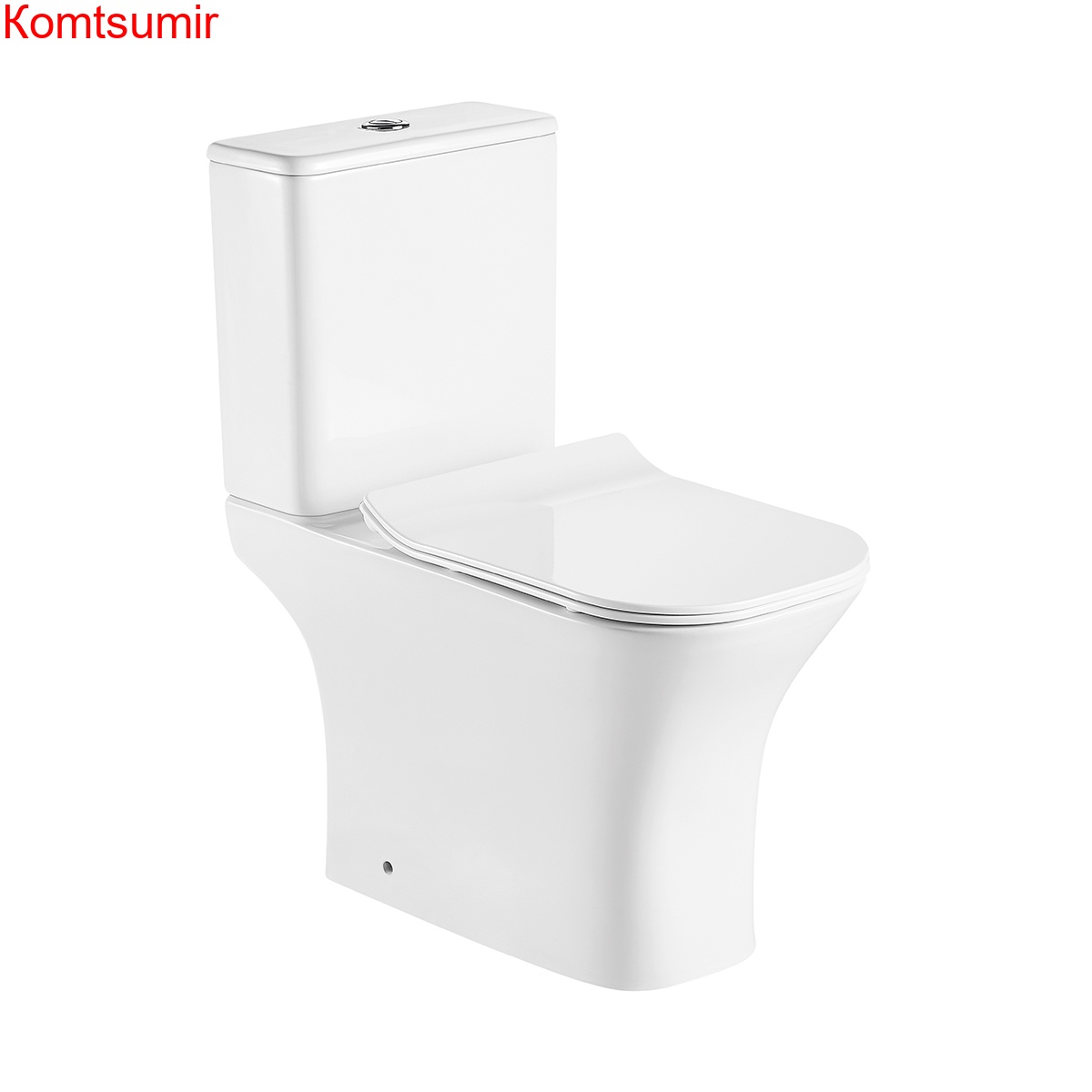 Унитаз напольный Azario FRETTA SQUARE 650х340х770 безободковый с бачком и сиденьем микролифт (AZ-1215 + AZ-1216)