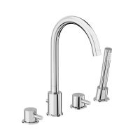 Damixa 360400000 Scandinavian Pure смеситель на борт ванны, четырёхсекционный, хром