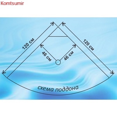 Душевая кабина 120х120х215 Водный Мир ВМ-8819