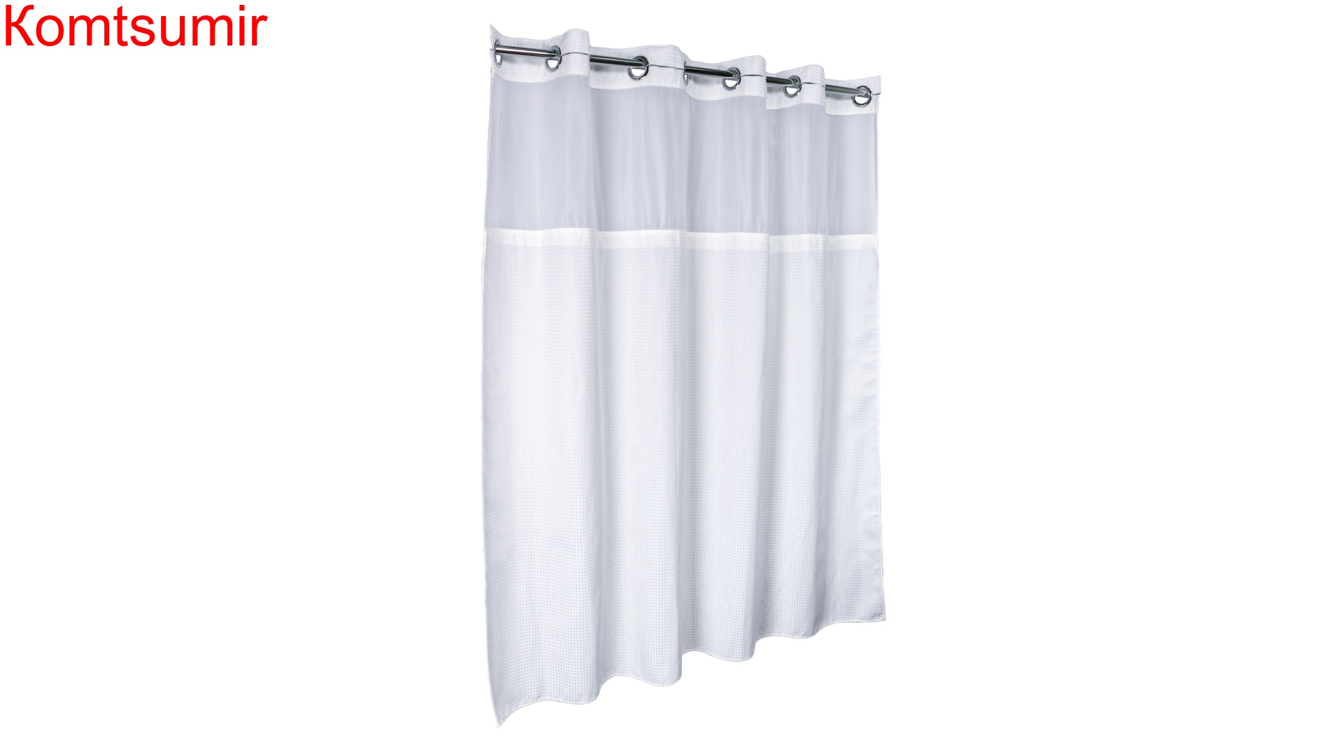 Шторка для ванной Fixsen Hotel FX-3319E белая