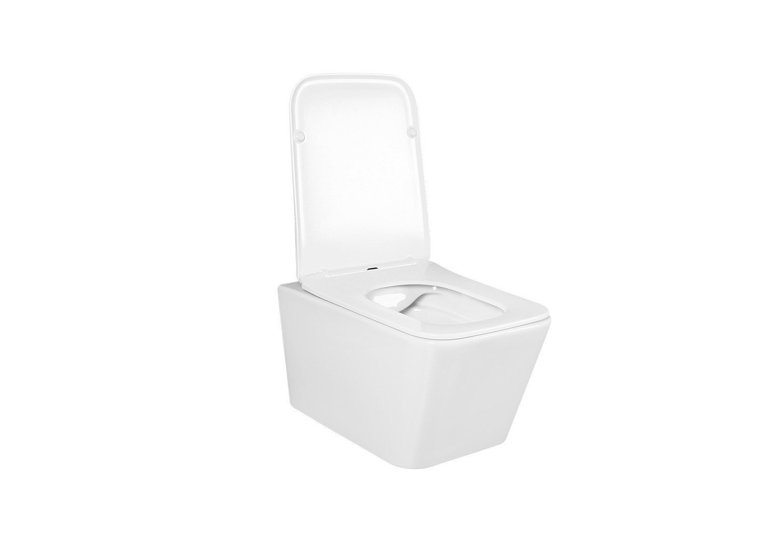 Унитаз подвесной безободковый AQUATEK ЛИБРА NEW AQ0530N-00 525*360*290 мм, горизонтальный выпуск, тонкое сиденье с механизмом плавного закрывания, крепеж