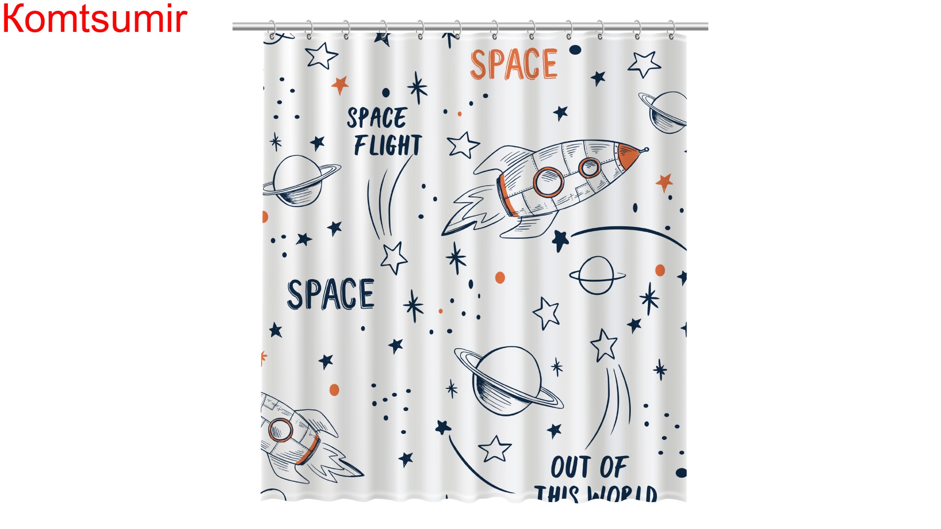 Штора для ванной Fixsen Space, FX-2508