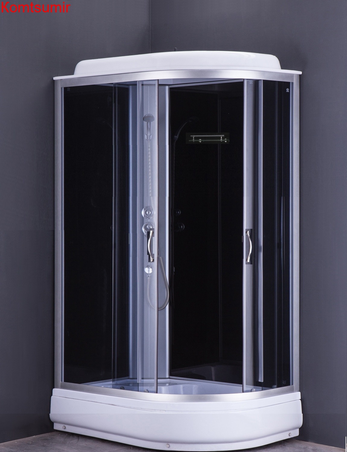 Душевая кабина LORANTO 120х80х215 левосторонняя, поддон 20 см, прозрачное стекло 4 мм, черная (CS-66120-20 L G) Душевая кабина LORANTO 120х80х215 левосторонняя, поддон 20 см, прозрачное стекло 4 мм, черная (CS-66120-20 L G)