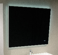 Зеркало Kvadro 100 с подсветкой и часами