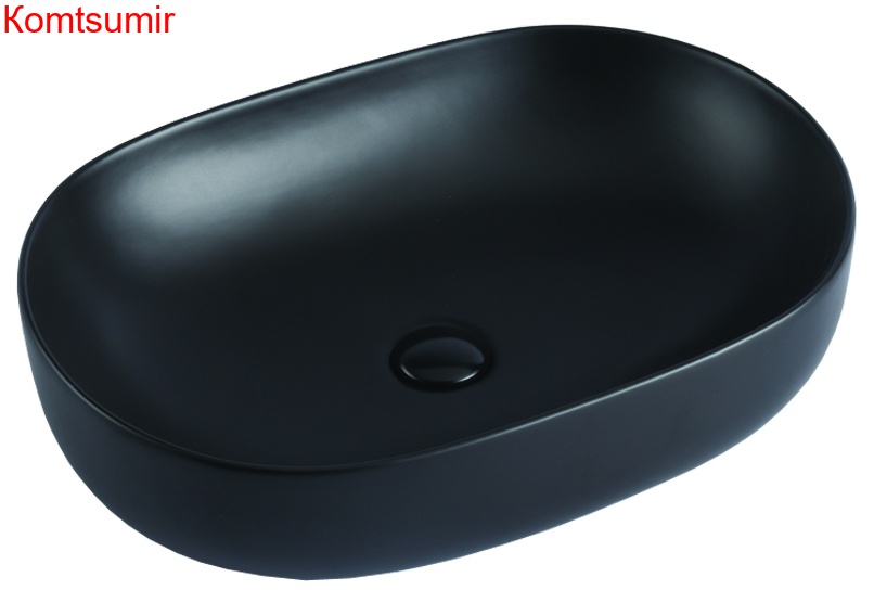 Раковина Azario накладная 600х415х135 цвет чёрный матовый (AZ-78326MB)