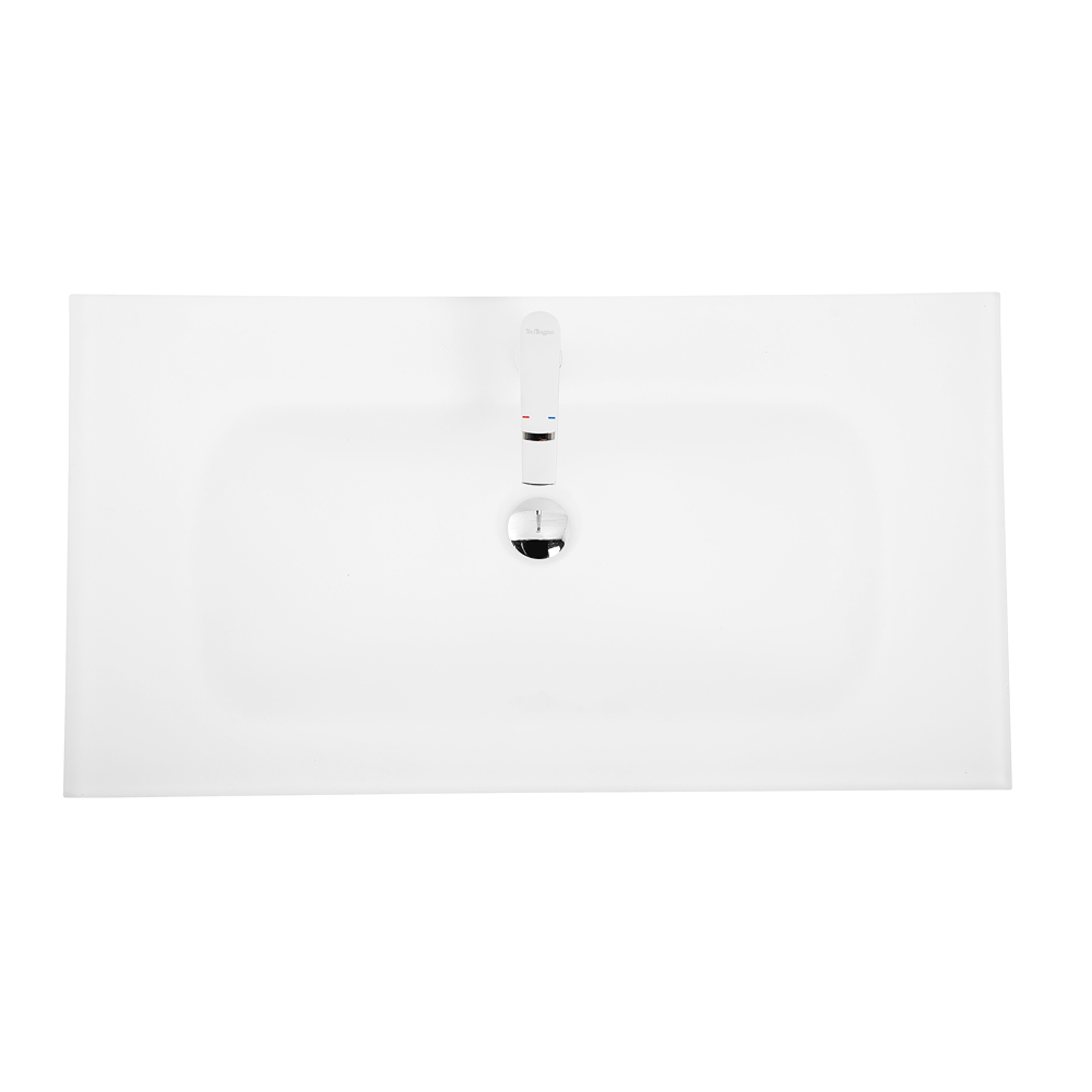 Стеклянная раковина BelBagno BB910/465-LV-VTR-BO