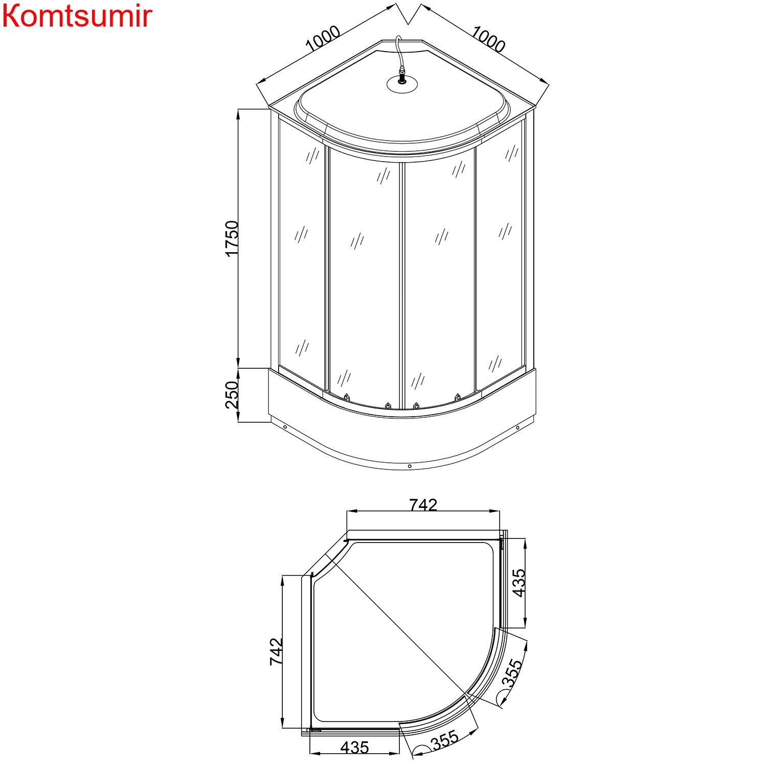 Душевая кабина Loranto 100x100x215 поддон 25 см, 4 мм прозрачное стекло с рисунком "мозайка" (CS-1000-25ТМ/М) Душевая кабина Loranto 100x100x215 поддон 25 см, 4 мм прозрачное стекло с рисунком "мозайка" (CS-1000-25ТМ/М)