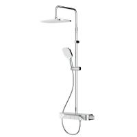 AM.PM F078F200 Func, душ. система: см-ль-полка д/душа с ТМС: душ.штанга, верхн. душ квадр., ручн.душ, хром