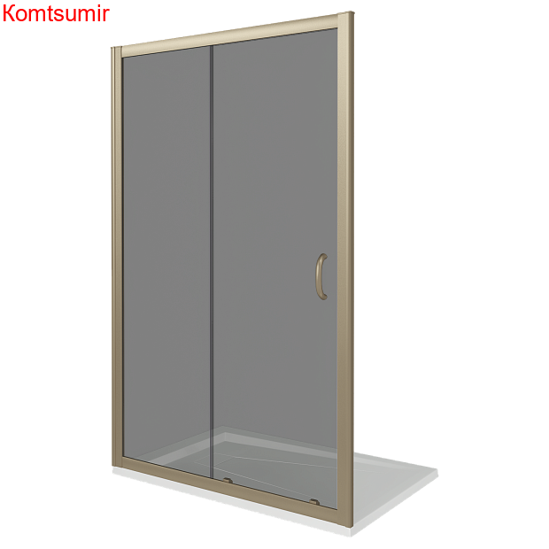 Душевая дверка в нишу 110х185 Good Door Jazze WTW-110-B-BR ДЖ00031 раздвижная