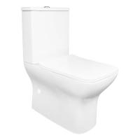 Унитаз-компакт Azario Fresco 360х620х800 напольный, безободковый, с быстросъемным сиденьем микролифт (AZ-8302)