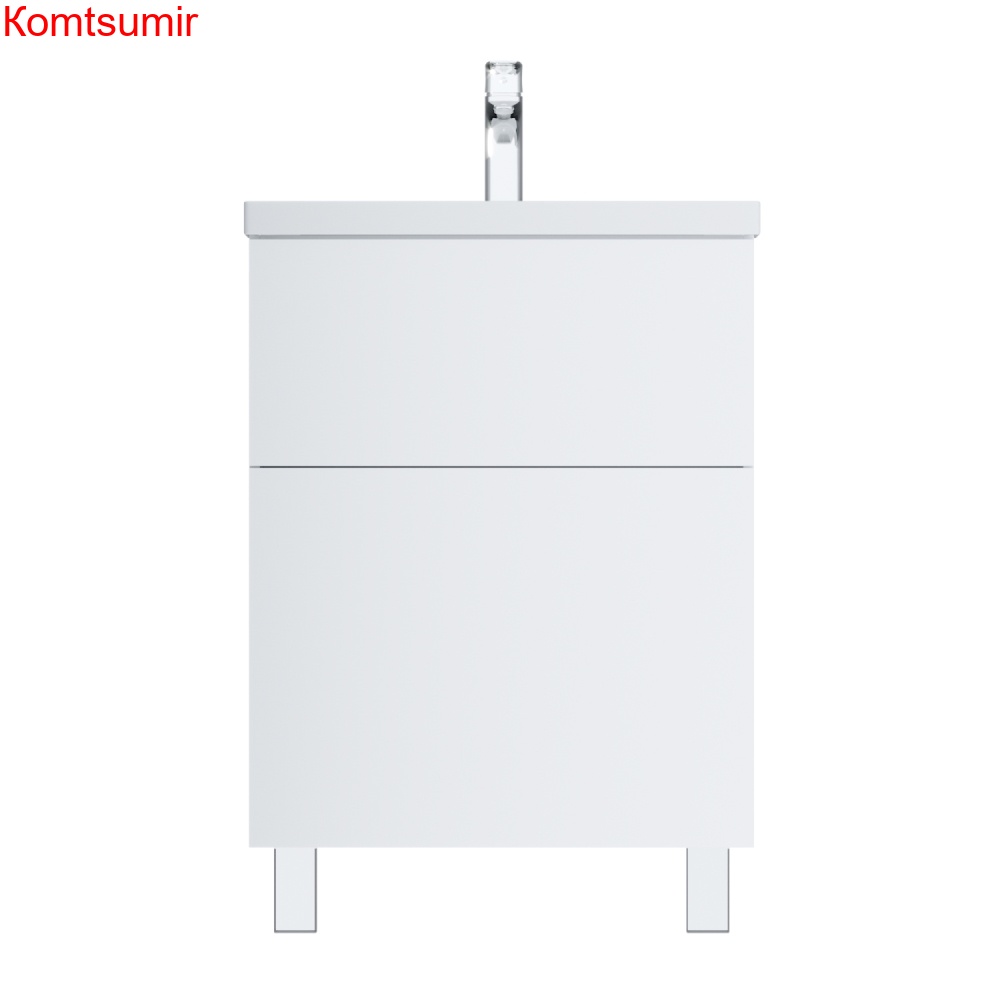 M90FSX06022WG32 GEM, База под раковину, напольная, 60 см, 2 ящика push-to-open, цвет: белый, глянец