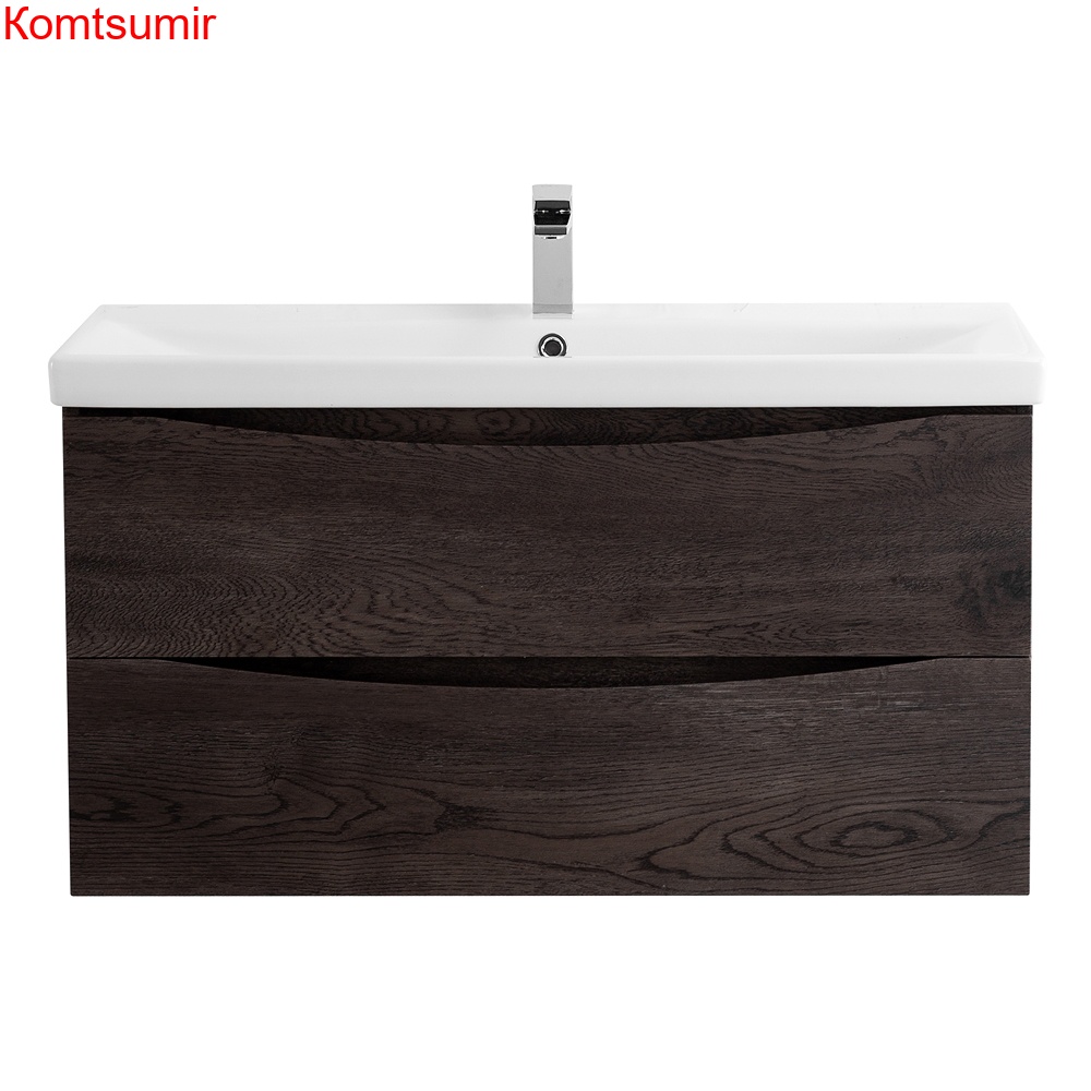 База под раковину подвесная BelBagno MARINO-CER-1000-2C-SO-RNG-P Rovere Nature Grigio