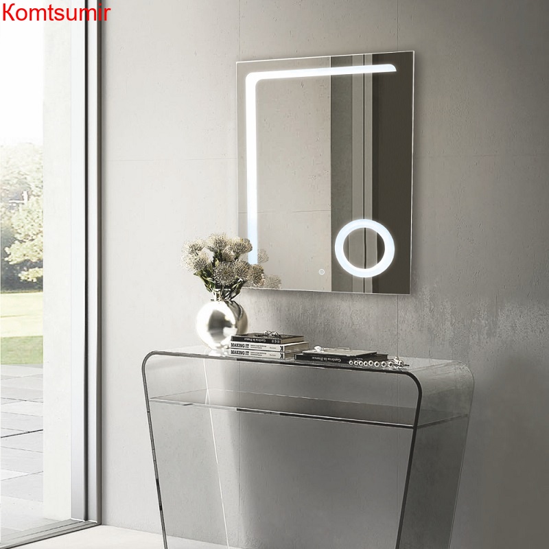 Зеркало AZARIO Клио 600*800, LED подсветка, сенсорный выключатель, увеличительное зеркало