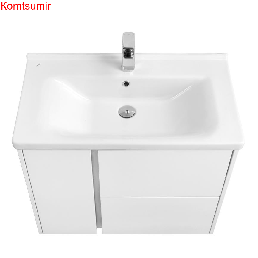 Тумба под раковину AQUATON Стоун 80 подвесная, белая (1A228201SX010)