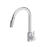 Dorff D3007500 Logic кухонный смеситель вытягивающимся изливом Logic, хром