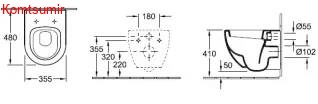 Подвесной унитаз Villeroy&Boch Subway 66041001 Подвесной унитаз Villeroy&Boch Subway 66041001