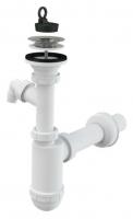 Сифон для раковины AlcaPlast A41P белый