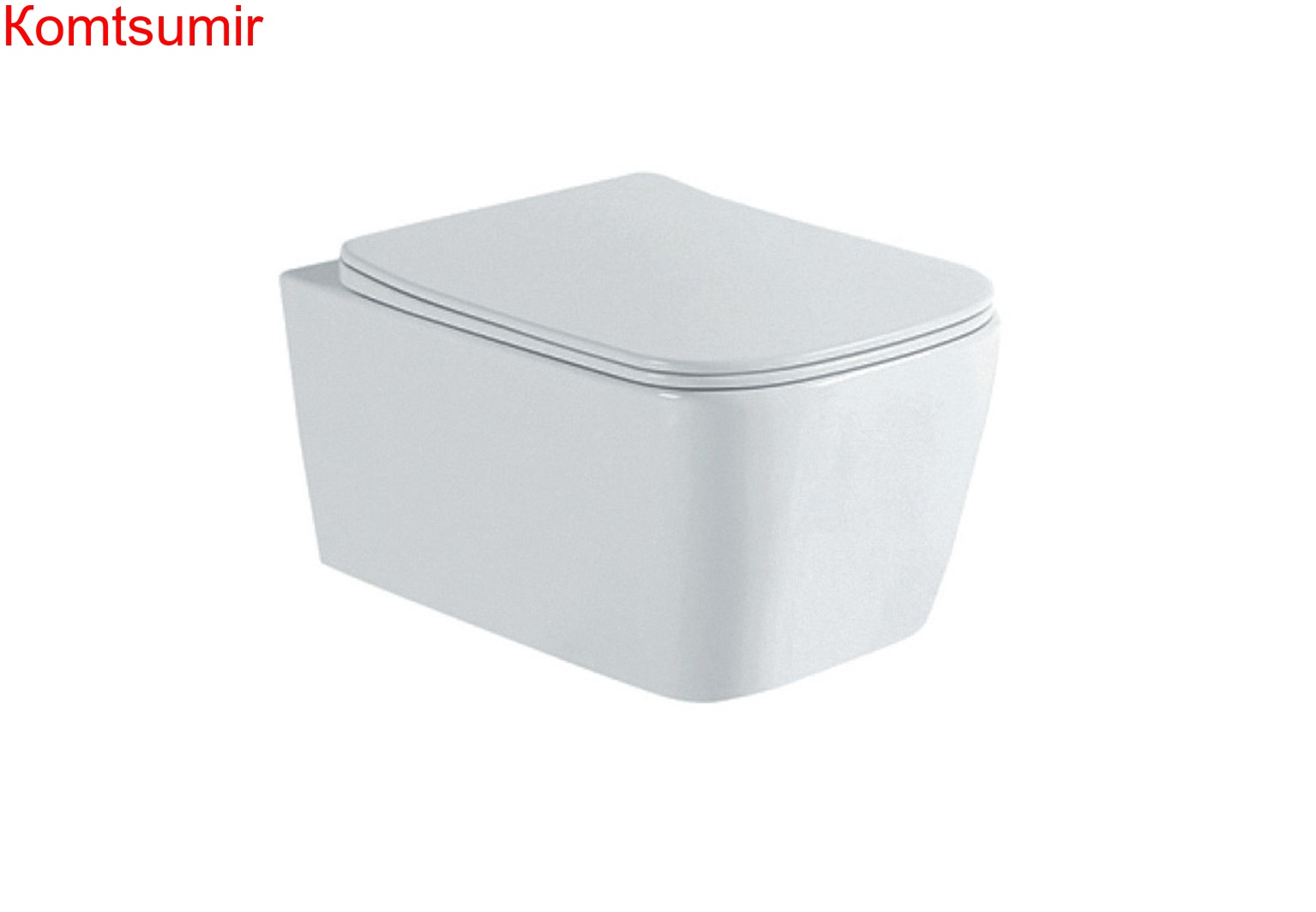 Унитаз-компакт подвесной безободковый AQUATEK ЛИБРА New AQ1148N-00 495*350*260 мм, горизонтальный выпуск, тонкое сиденье с механизмом плавного закрывания, крепеж