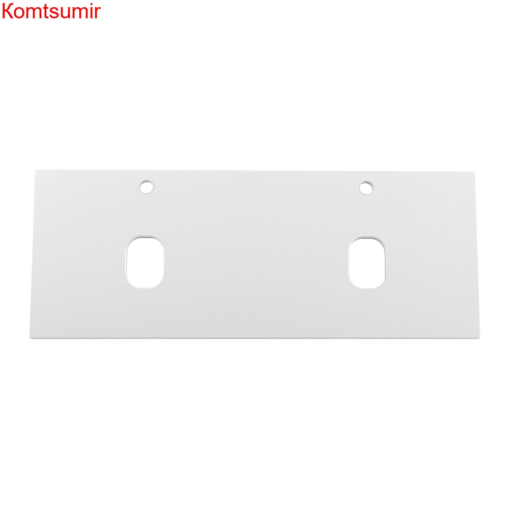 Столешница из МДФ с двумя отверстиями под раковину и с двумя отверстиями под смеситель BelBagno EK-140-2-BL Bianco Lucido