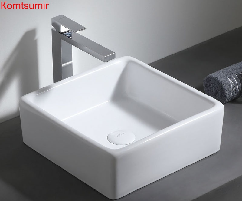 Раковина Azario 38*38*13,5 накладная, белая (AZ4566)