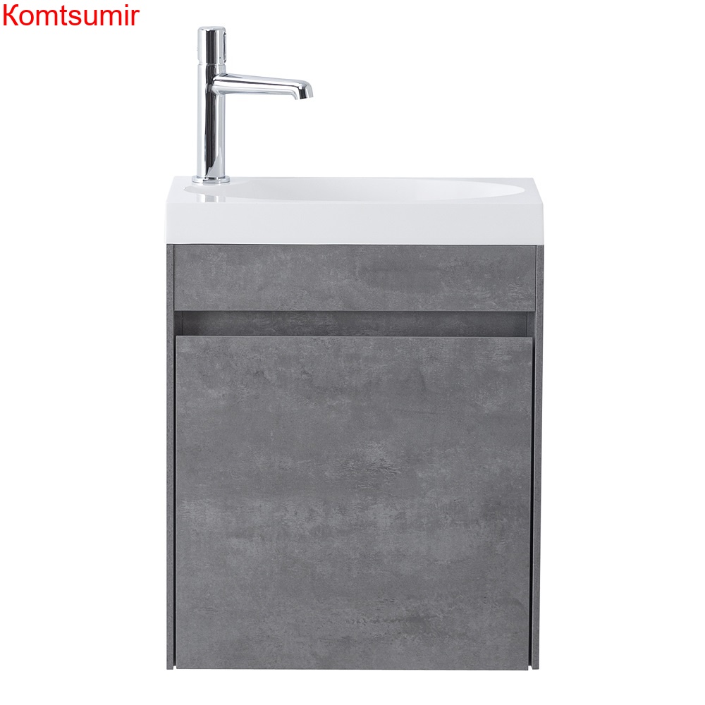 База под раковину подвесная BelBagno PIETRA MINI-460-1A-SO-SCM-L Stucco Cemento