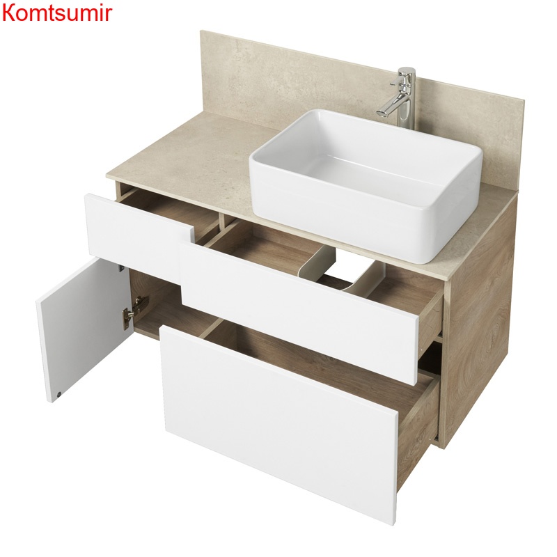 Столешница-панель AQUATON Мишель 80.0х1.6х45.0 керамогранит бежевый (1A253203MIX40)