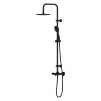 Dorff D0710522 New plus, Душевая система с термостатическимванно-душевым смесителем , черный