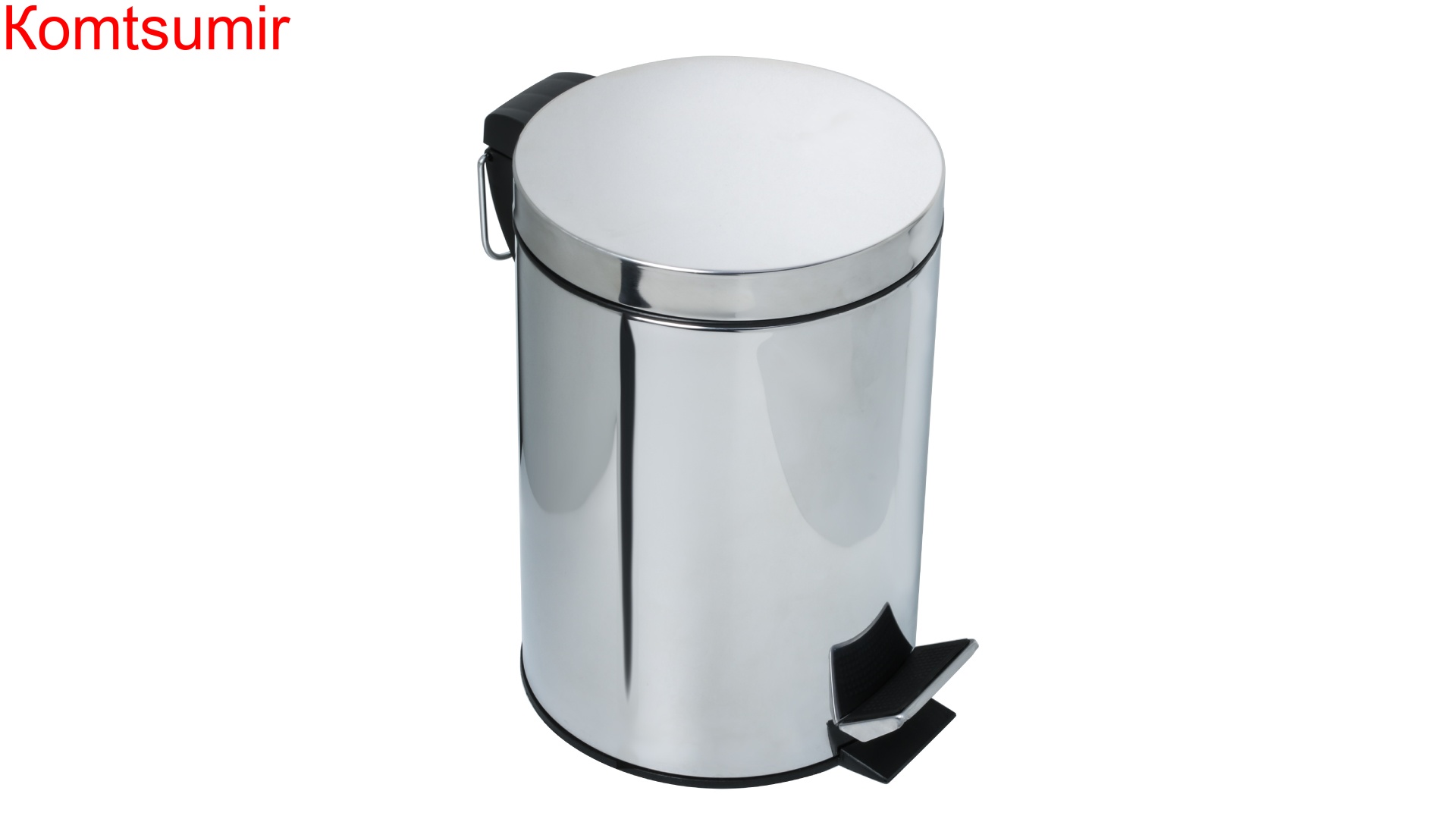 Ведро с крышкой (5 л) Fixsen, хром FX-34024