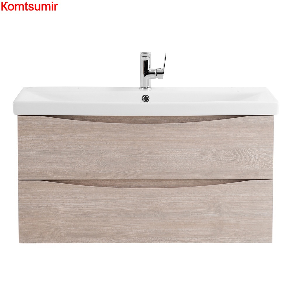 База под раковину подвесная BelBagno MARINO-CER-900-2C-SO-RG-P Rovere Grigio