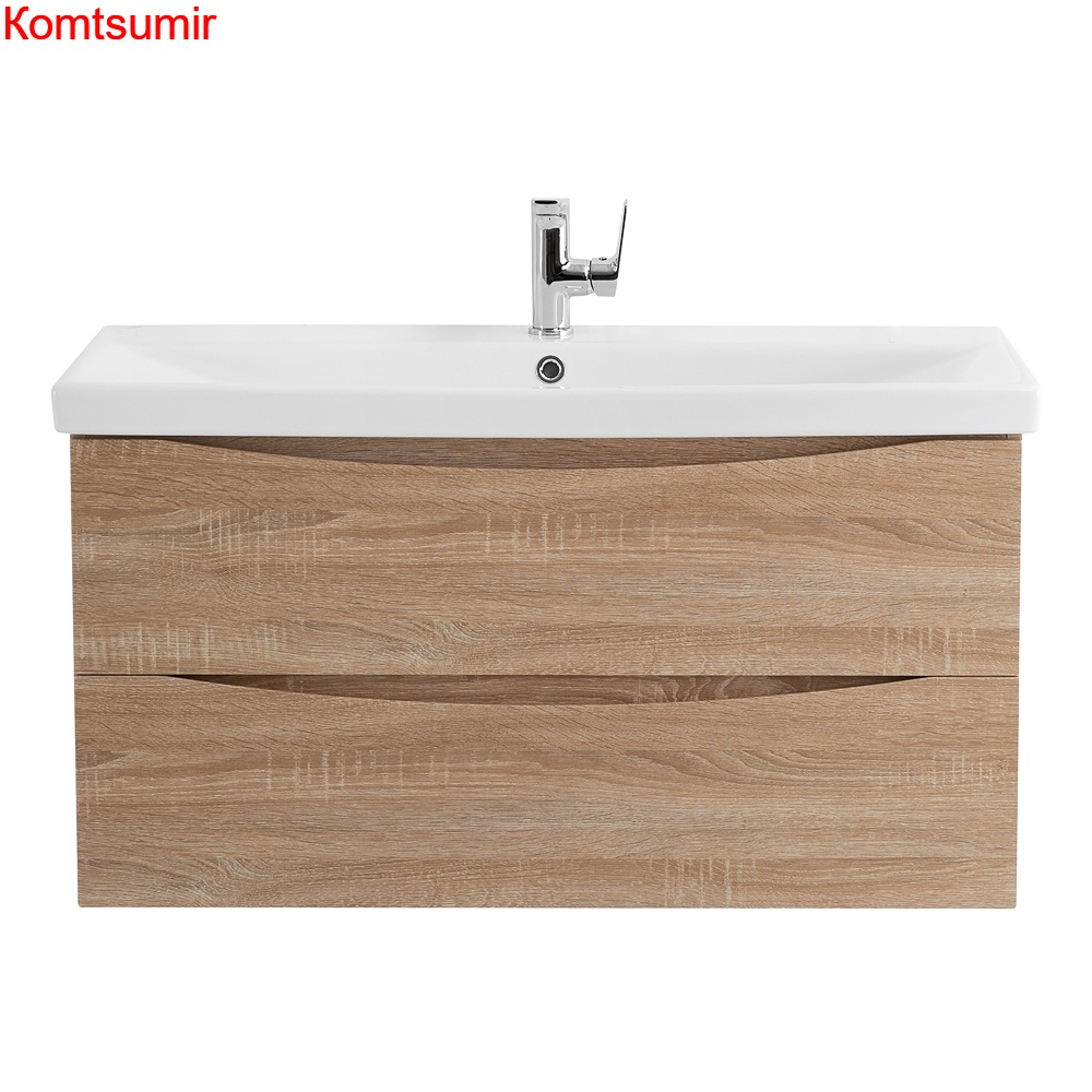 База под раковину подвесная BelBagno MARINO-CER-800-2C-SO-WO-P Rovere Bianco