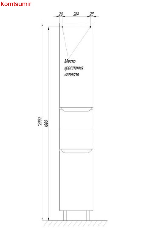 Пенал напольный AQUATON Дакота белый (1A203203DAAY0) Пенал напольный AQUATON Дакота белый (1A203203DAAY0)