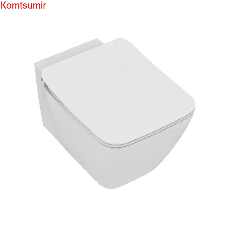 T359601 STRADA II AquaBlade® Подвесной унитаз с сидением и крышкой с функцией плавного закрытия T360101, с крепежом для полностью скрытого монтажа